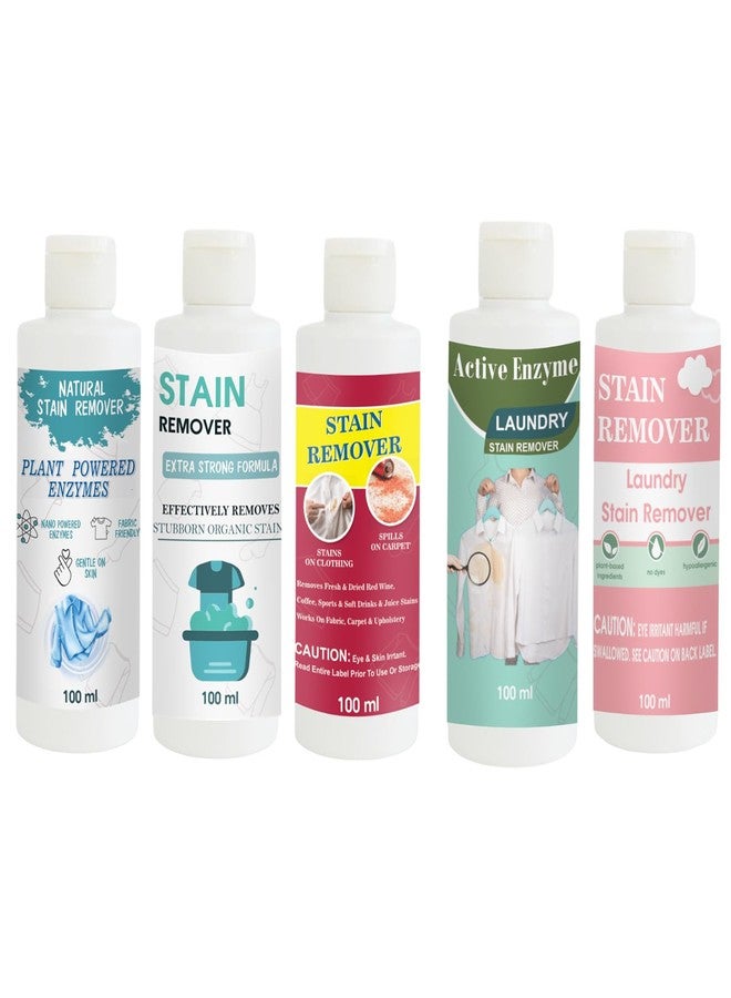 مجموعة مزيلات بقع توفوس، تتضمن مزيل بقع القمصان، والدمى، والأحمر، والفستق، والوردي | محلول تنظيف متعدد الأسطح للملابس والأقمشة والمفروشات (100 غرام لكل عبوة) - Image 1